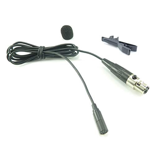 Pro Lavalier Lapel Microphone Onnidirectional Condenser LM3-C4M For Mipro Peavey Wireless Transmitter with TA4F Black