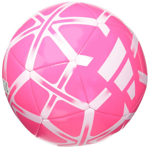 adidas Unisex-Adult Starlancer Club Soocer Ball, Solar Pink/White, 4