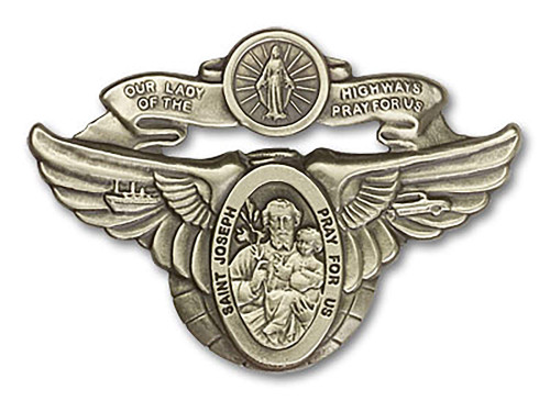 VILLAGE GIFT IMPORTERS Antique Brass Visor Clip | O/L of The Highway/ST Joseph