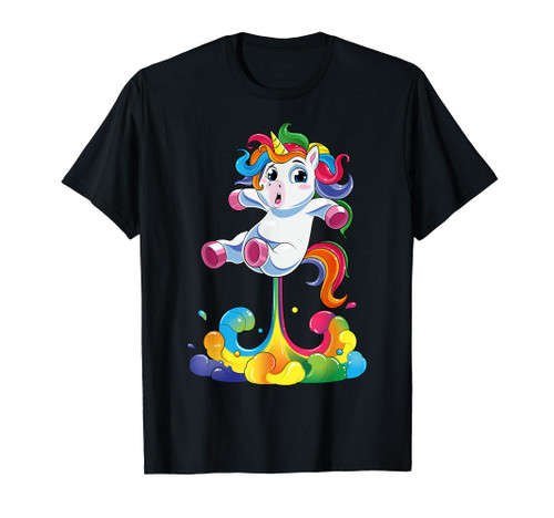 Unicorn Fart Shirt - Funny Unicorn Squad Magical Rainbow T-Shirt
