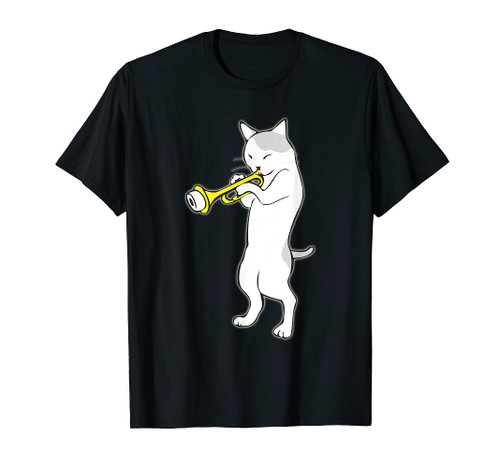 Jazz Shirt | Trumpet Shirt | Cat Playing Trumpet | Jazz Gift