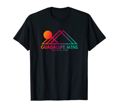 Guadalupe Mountains National Park Texas Souvenir TX Outline T-Shirt