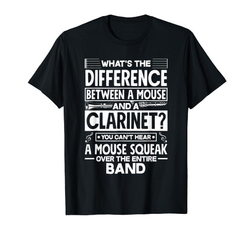 Bass Clarinet Clarinetist Clarinet Player Marching Band Pun T-Shirt