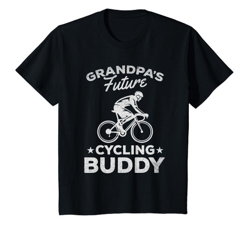 Kids Cycling Grandpa's Future Cycling Buddy Road Bike Cyclist T-Shirt Kids Cycling Grandpa's Future Cycling Buddy Road Bike Cyclist T-Shirt