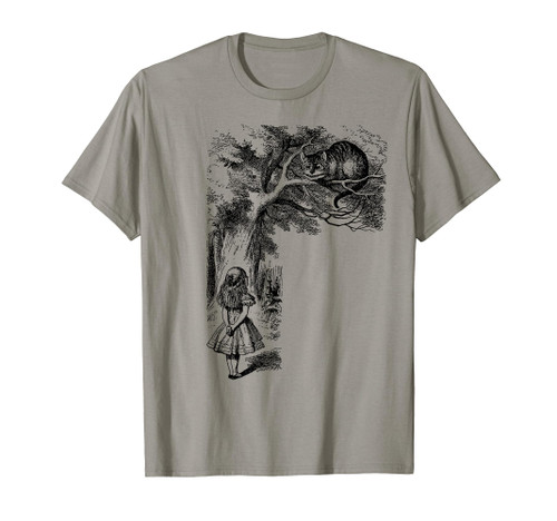 Cheshire Cat Shirt Alice Lewis Carroll in Wonderland Shirt Cheshire Cat Shirt Alice Lewis Carroll in Wonderland Shirt
