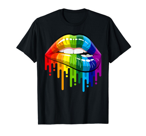 LGBT Rainbow Shirt Lips Pride - Gay, Homosexual, Lesbian Tee T-Shirt LGBT Rainbow Shirt Lips Pride - Gay, Homosexual, Lesbian Tee T-Shirt