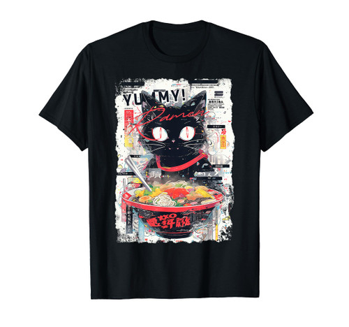 Cat Ramen Noodle Japanese Anime Manga Ramen Kawaii Cat T-Shirt Cat Ramen Noodle Japanese Anime Manga Ramen Kawaii Cat T-Shirt
