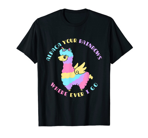 Alpaca Your Rainbows Alpaca Unicorn Unipaca T-Shirt Gifts T-Shirt