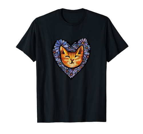Orange Tiger Stripe Cat Tabby T-Shirt