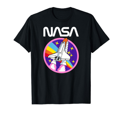 Retro Rainbow Logo NASA T-Shirt Retro Rainbow Logo NASA T-Shirt