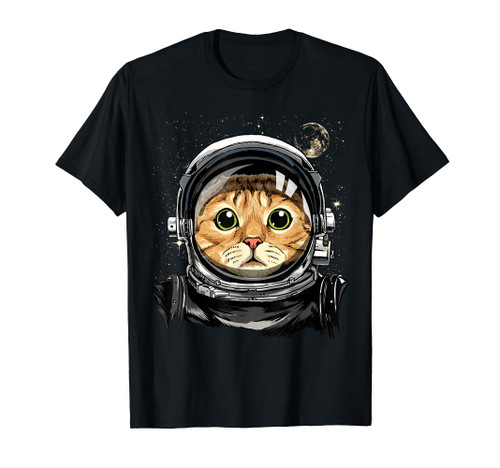 Space Cat Astronaut Tshirt Cosmic Galaxy Cat in Space Kitten T-Shirt Space Cat Astronaut Tshirt Cosmic Galaxy Cat in Space Kitten T-Shirt