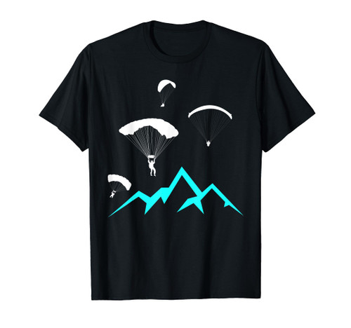 Paragliding Cool Paraglider in the Mountains Paraglide T-Shirt