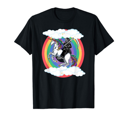Skeleton Riding Unicorn Funny Unicorns Rainbow Lover Graphic T-Shirt Skeleton Riding Unicorn Funny Unicorns Rainbow Lover Graphic T-Shirt