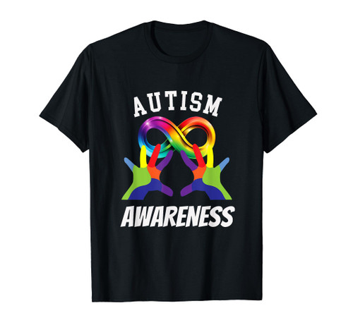 Autism Awareness Infinity Sign Rainbow Colorful T-Shirt