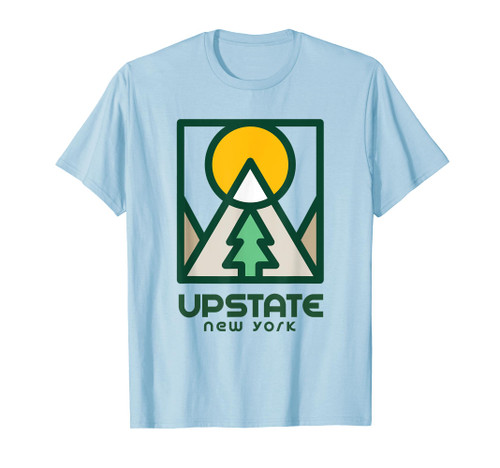 Upstate New York Retro Mountain Trees Buffalo NY T-Shirt