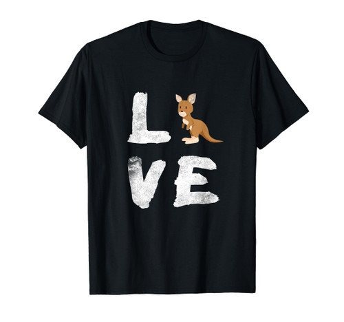 I Love Kangaroo Australia Pride Animal T-shirt Gift Tee I Love Kangaroo Australia Pride Animal T-shirt Gift Tee