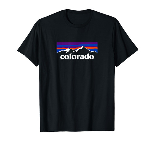 Colorado Mountains Outdoor Flag Design T-Shirt