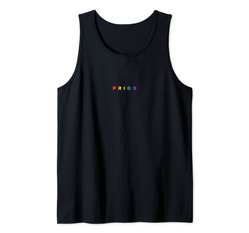 Rainbow Pride Subtle Pride Stuff LGBT Gay Rights Equality Tank Top