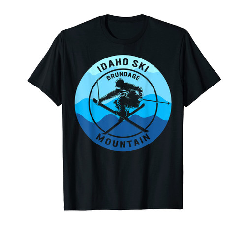 Ski Idaho Brundage Mountain Skiing Snowboard Mountain Skier T-Shirt