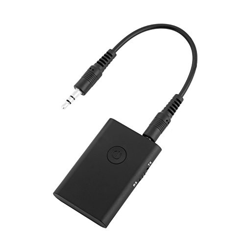 Bluetooth Transmitter/Receiver aptX Low Latency, 2-in-1 Wireless 3.5mm Audio Adapter for TV Home Car Stereo System