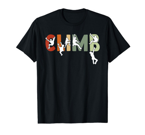 Vintage Climbing Bouldering Rock Climber Climbing T-Shirt