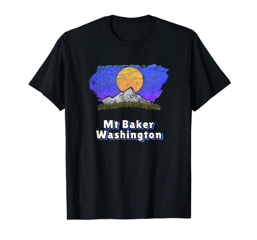 Mount Baker Washington Mountain Scenery T-Shirt