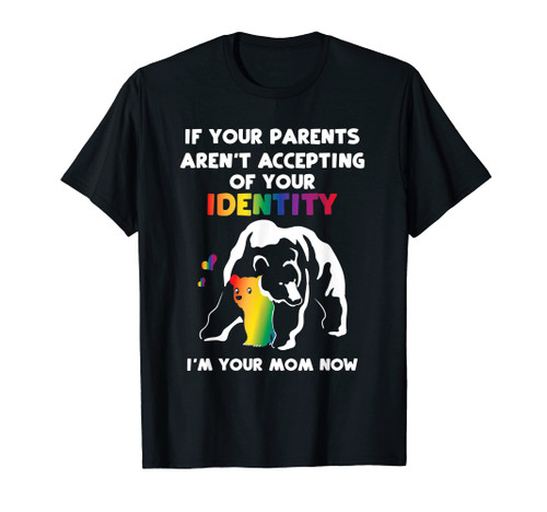 Mom Equal Rights Rainbow LGBT Mama Bear Gay Pride T-Shirt