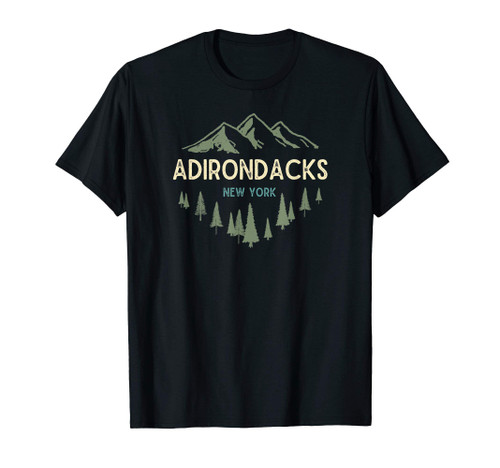 Adirondack Mountains Adirondacks New York Vintage Retro T-Shirt