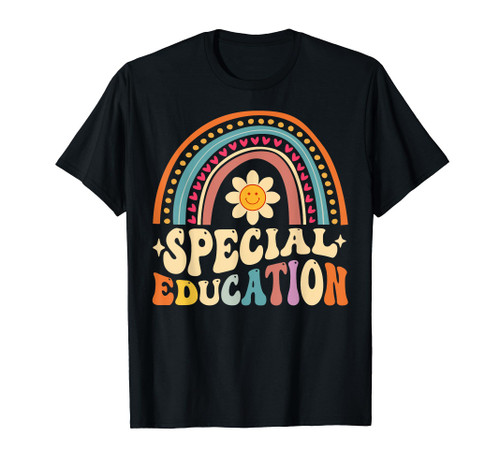 Special Education Teacher Sped Teacher Rainbow T-Shirt