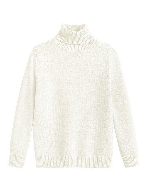 Arshiner Boy's Turtleneck Jersey Knitted Sweater Pullover Tops for Kids 4-13 Years