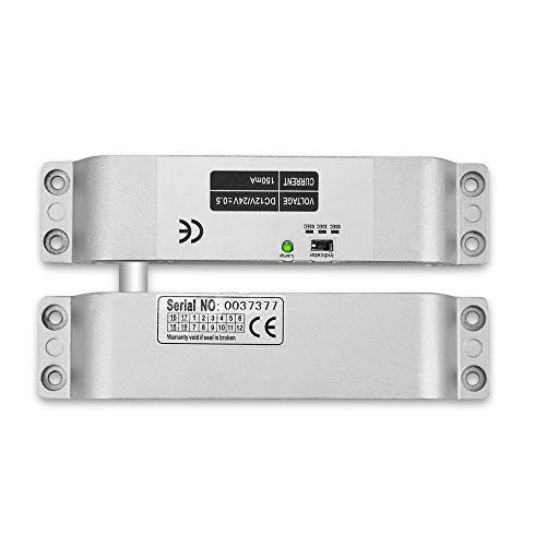 YAVIS Fail Safe Electric Drop Bolt Lock DC 12V with Time Delay Electronic Door Lock for Door Access Control Security System Homes Office Factory
