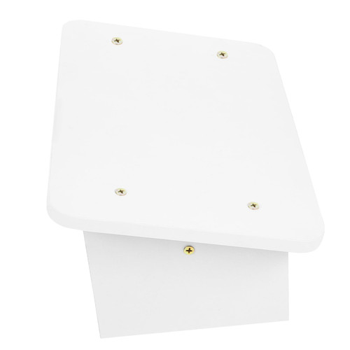 NUOBESTY Floor Mat Foot Pad Foot Stool Footstool Bathroom Tool Bedside Steps for High Beds Foot Rest Stool Short Stool Foot Resting Stool Office Care Step Stool White Wood