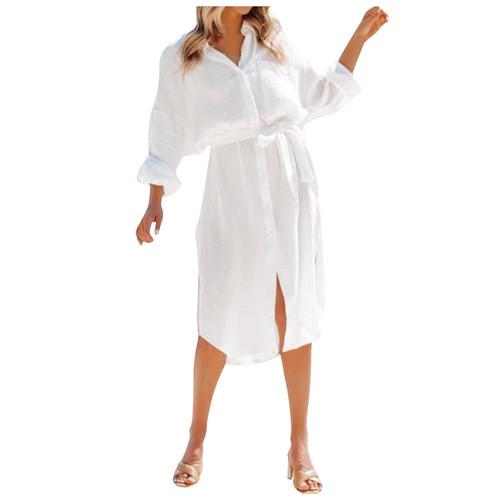 hamovessi Dresses for Women Crew Neck Sleeveless Chiffon Elegant Dresses Fashion Solid Plus Size Holiday Party Sundress White hamovessi Dresses for Women Crew Neck Sleeveless Chiffon Elegant Dresses Fashion Solid Plus Size Holiday Party Sundress White