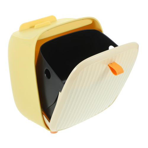 Ciieeo Mini Trash Can Small Covered Trash Can Rubbish Bin Mini Waste Basket Desk Wastebasket Mini Desk Trash Can Cute Mini Desk Bin Bedroom Trash Can Plastic Table Car Office