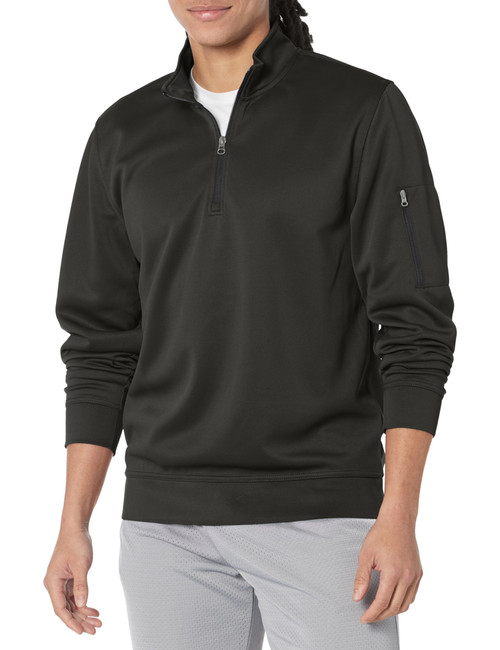 Clique Unisex Lift Performance Quarter Zip, Black