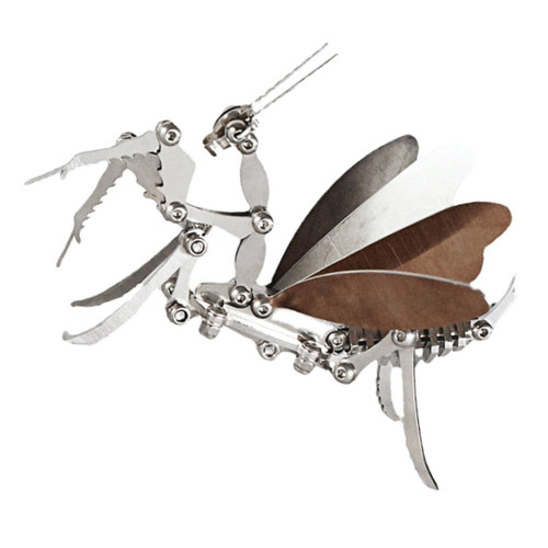Abaodam Decor Crafts Mantis Statue Ornament Miniature Mantis Statue Metal Mantis Desktop Mantis Miniature Household Mantis Model Desktop Mantis Statue Foldable Ornaments Stainless Steel