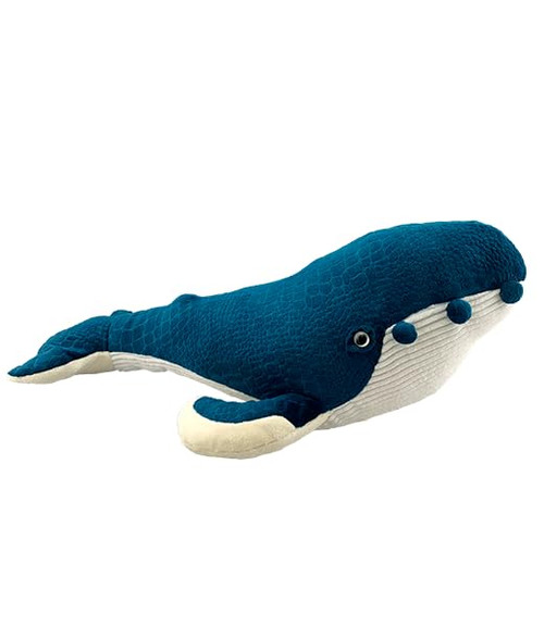 PLUSH TOYS WONDERLAND Humphrey The Humpback Whale Stuffed Animal, 16 Inch Stuffed Ocean Whale Plush Pillow Toy - Cuddly Gift Toys for Kids, Birthday, Christmas
