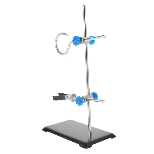 OATIPHO 1pc Iron Stand Lab Support Laboratory Support Stand Laboratory Cast Iron Base Miniature Holder Clip Holder Ring Science Clamp Stand Stands Lab Clamps Portable Support Rod