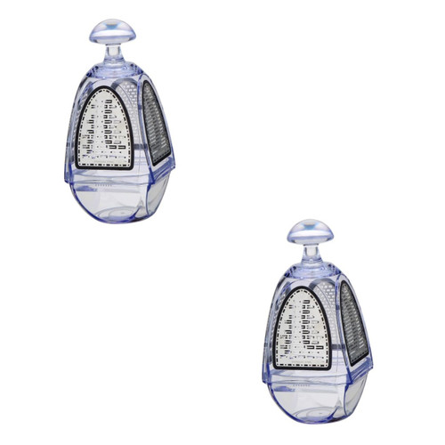 HOMSFOU 2pcs Stainless Steel Grater Stainless Graters for Kitchen Wireless Electric Vegetable Cutter Lemon Grater Rectangular Cheese Grater Choppers & Mincers Vegetable Grater Handheld