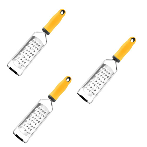 PRETYZOOM 3pcs Stainless Steel Lemon Zester Grater Peeler Butter Grater Ginger Kitchen Peelers Veggie Peeler Fruit Parer Garlic Lemon Grater Stainless Steel Peeler Tool Cheese