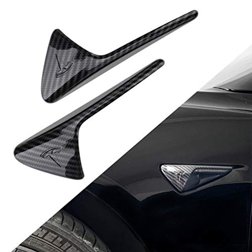 ROCCS Tesla Model 3 X S Turn Signal ABS Plastic Indicator Cover Carbon Fiber Cap