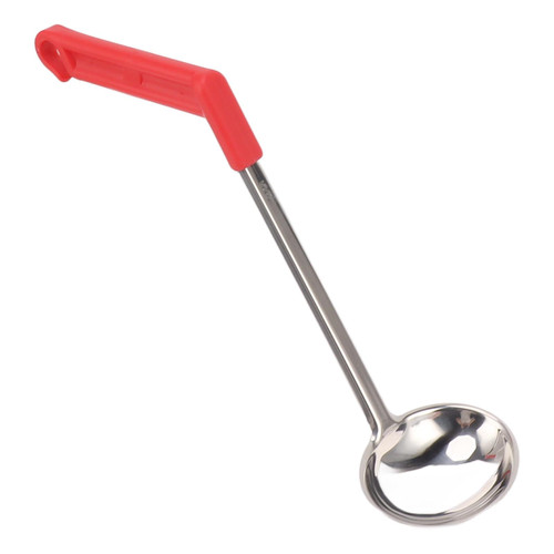 Soup Ladle, Stainless Steel Soup Spoon Kitchen Ladle Cooking Ladle for Soup Stainless Steel Ladle Long Hooked Handled Ladle Serving Ladle Serving Spoon for Home Cooking(240ml)