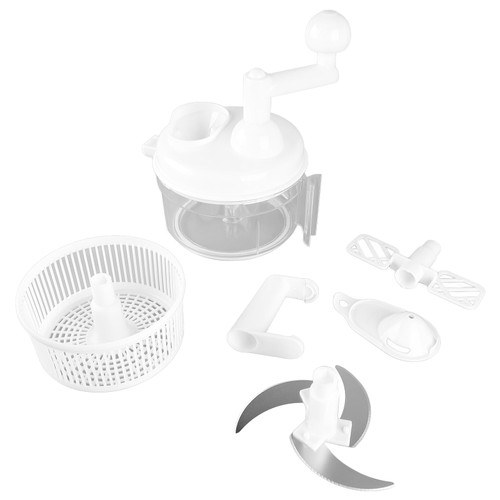 Vegetable Chopper, Full Function Vegetable Chopper White Full Function Vegetable Cutter Hand Cranked Vegetable Cutter