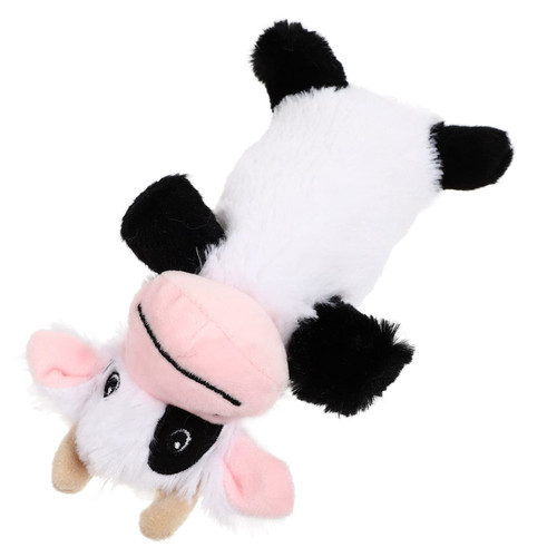FRCOLOR 3 Pcs Pet Plush Toys Stuffed Animal Dog Toy Gutama Plushy Cat Sound Toy Puppy Plush Interactive Toys Molar Toys Cow Stuffed Animals Chew Toys Dog Plush Toy Dog Bite White Plush Dog