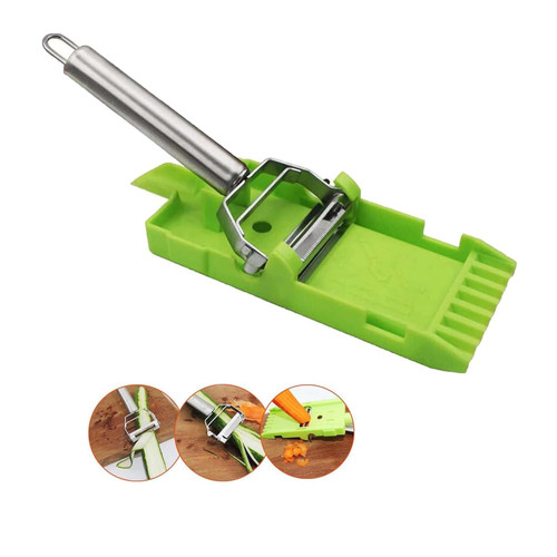 Yixacao Zestio Multi Peeler Set Zestio Tool, Zestio Peeler?Multifunctional One Blade Peeler + Lemon Juicer + Potato Spiral, Multi Peelers for Kitchen Zestio, Peeler Kit, Vegetable Peeler (2)