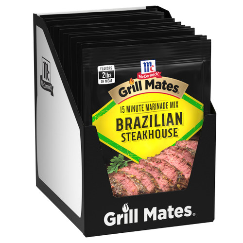 McCormick Grill Mates Brazilian Steakhouse Marinade Mix, 1.06 oz (Pack of 12) McCormick Grill Mates Brazilian Steakhouse Marinade Mix, 1.06 oz (Pack of 12)