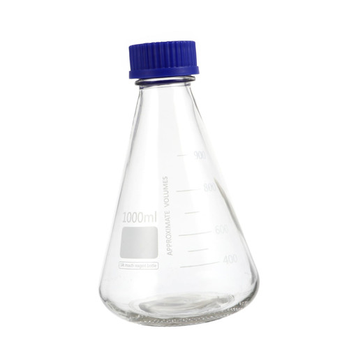 1 Pc Triangular Flask Flasks Chemistry Laboratory Flask Beaker Clear Flask Lab Erlenmeyer Glases Erlenmeyer Flask Conical Flask Experiment Supply Screw Equipment Glass