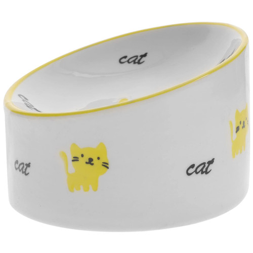 Beavorty Tilt Ceramic Cat Bowl Dog Feeding Cups Raised Cat Food Bowls Pet Waterer Ceramic Dog Plate Raised Cat Dish Dog Food Puppy Feeding Bowls Floor Dog Bowl Cats to Feed Kitten Ceramics Beavorty Tilt Ceramic Cat Bowl Dog Feeding Cups Raised Cat Food Bowls Pet Waterer Ceramic Dog Plate Raised Cat Dish Dog Food Puppy Feeding Bowls Floor Dog Bowl Cats to Feed Kitten Ceramics