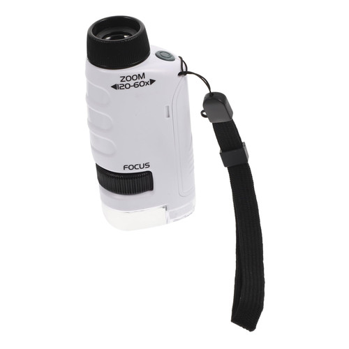Abaodam 2pcs Portable Microscope Monocular Microscope Toy Specimen Observer Science Observer Toys for Kids Mini Microscope Kids Magnifying Glass Kids Playset Handheld Gift Abs White Pupils