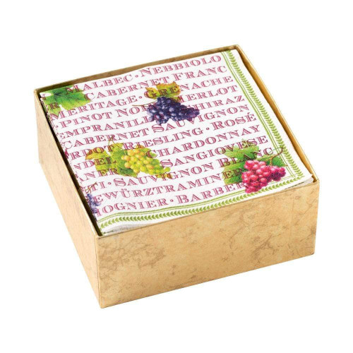 Caspari Vintages Boxed Paper Cocktail Napkins - 40 Per Box